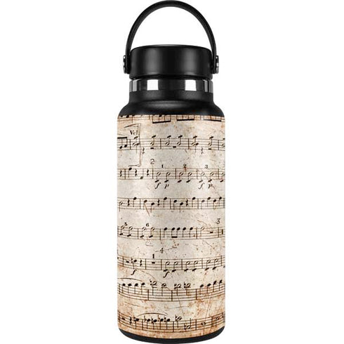 Antique Notes Hydro Flask 32oz Wide Mouth Skin